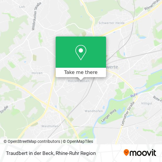 Traudbert in der Beck map