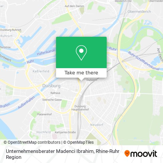 Unternehmensberater Madenci Ibrahim map
