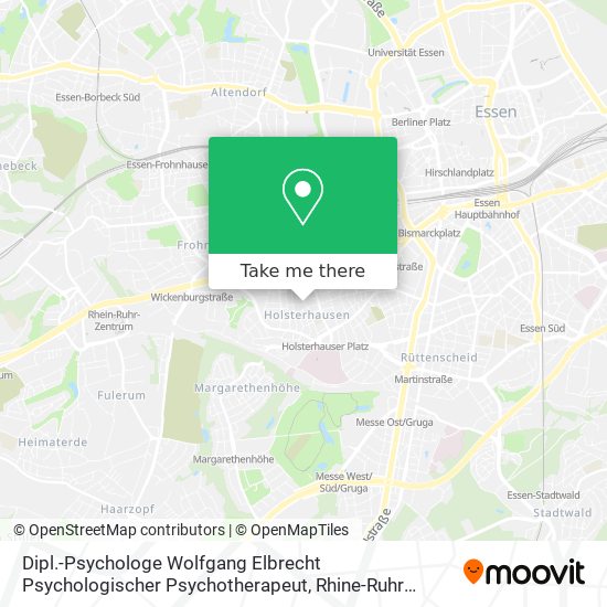 Dipl.-Psychologe Wolfgang Elbrecht Psychologischer Psychotherapeut map