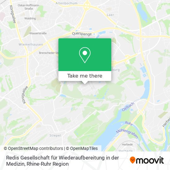 Redis Gesellschaft für Wiederaufbereitung in der Medizin map