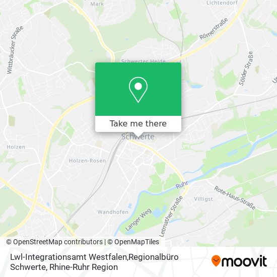 Lwl-Integrationsamt Westfalen,Regionalbüro Schwerte map