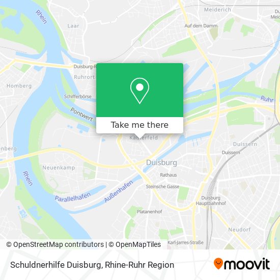 Schuldnerhilfe Duisburg map