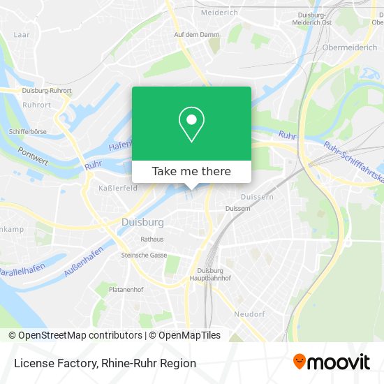 License Factory map