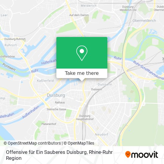 Карта Offensive für Ein Sauberes Duisburg