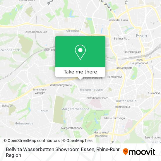 Bellvita Wasserbetten Showroom Essen map