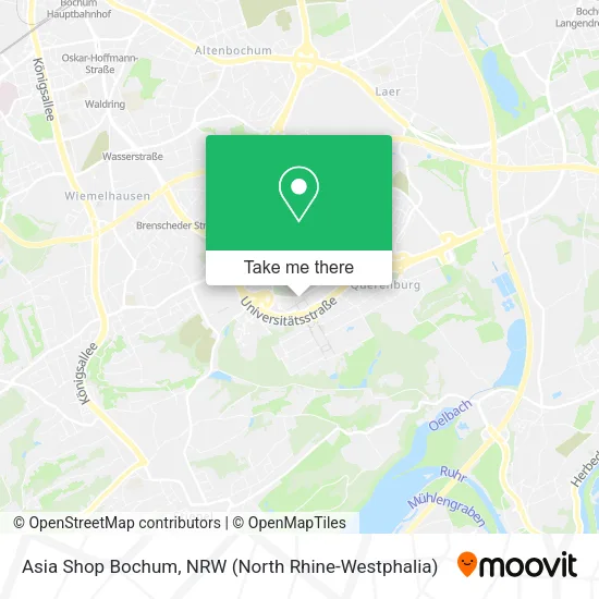Карта Asia Shop Bochum