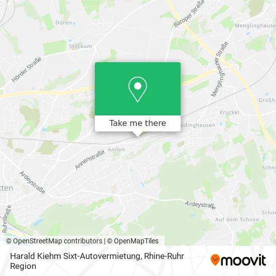 Карта Harald Kiehm Sixt-Autovermietung