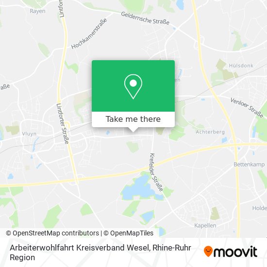 Arbeiterwohlfahrt Kreisverband Wesel map