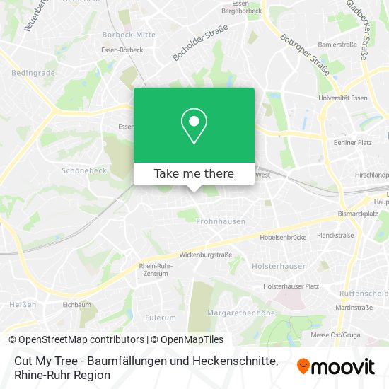 Cut My Tree - Baumfällungen und Heckenschnitte map