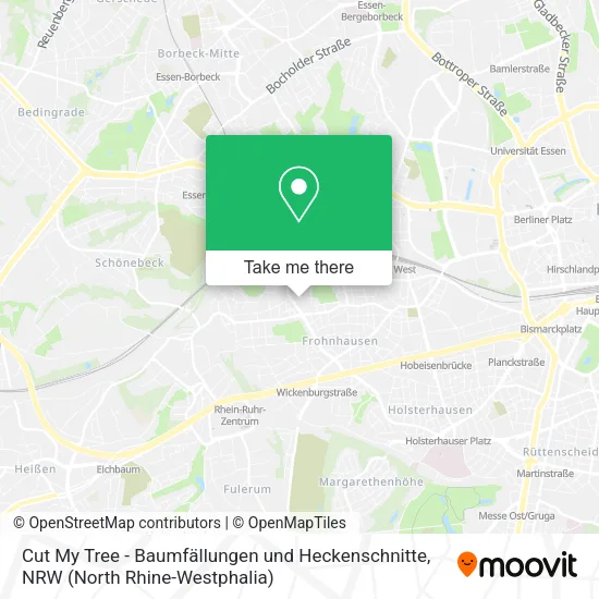 Карта Cut My Tree - Baumfällungen und Heckenschnitte