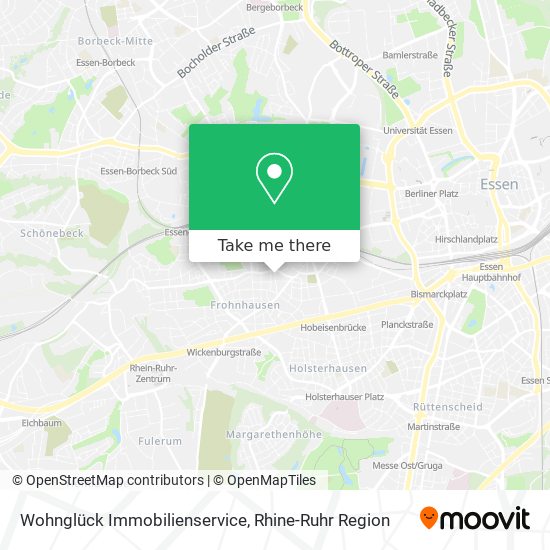 Wohnglück Immobilienservice map