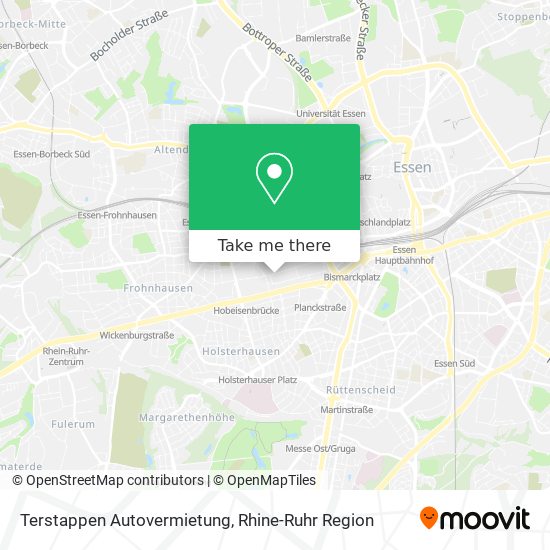 Terstappen Autovermietung map