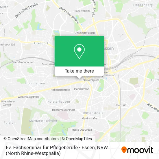 Карта Ev. Fachseminar für Pflegeberufe - Essen