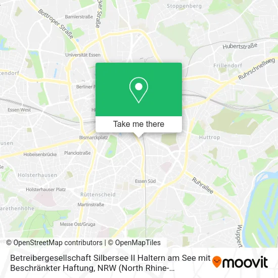 Карта Betreibergesellschaft Silbersee II Haltern am See mit Beschränkter Haftung