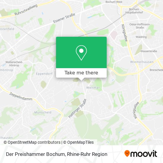 Der Preishammer Bochum map