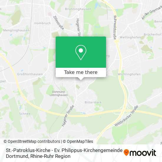 St.-Patroklus-Kirche - Ev. Philippus-Kirchengemeinde Dortmund map