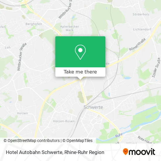 Карта Hotel Autobahn Schwerte