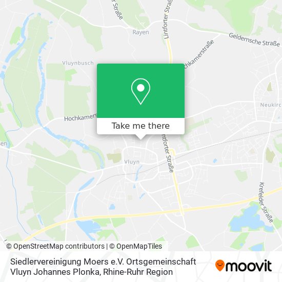 Siedlervereinigung Moers e.V. Ortsgemeinschaft Vluyn Johannes Plonka map