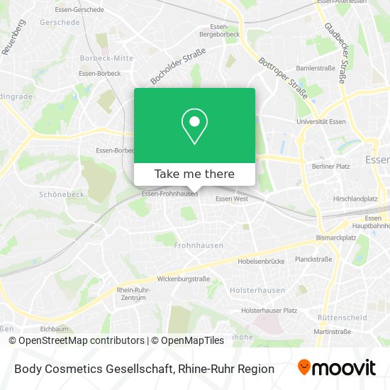 Body Cosmetics Gesellschaft map