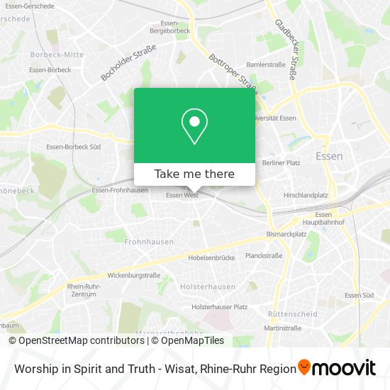 Worship in Spirit and Truth - Wisat map