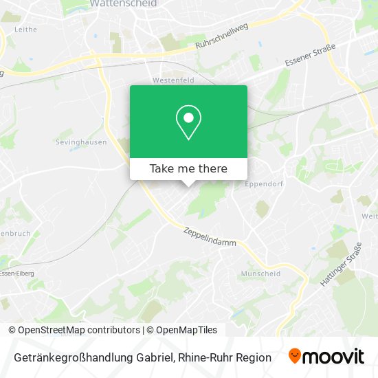 Getränkegroßhandlung Gabriel map