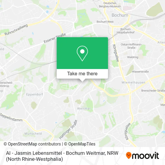Карта Al - Jasmin Lebensmittel - Bochum Weitmar