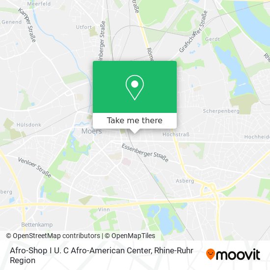Карта Afro-Shop I U. C Afro-American Center