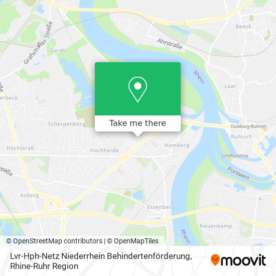 Карта Lvr-Hph-Netz Niederrhein Behindertenförderung