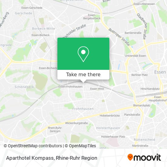 Aparthotel Kompass map