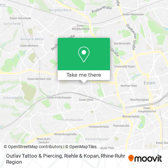 Outlav Tattoo & Piercing, Riehle & Kopan map