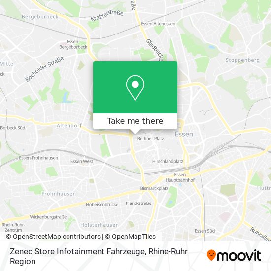 Zenec Store Infotainment Fahrzeuge map