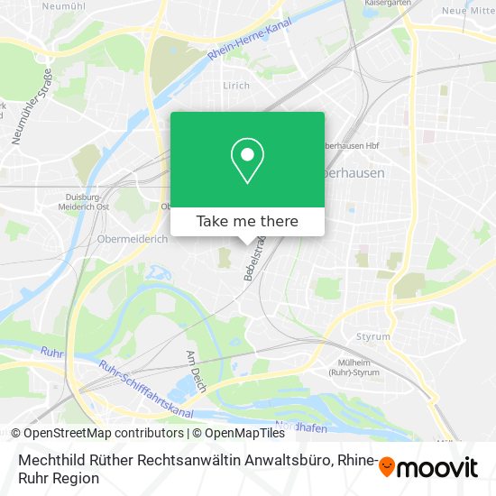 Mechthild Rüther Rechtsanwältin Anwaltsbüro map