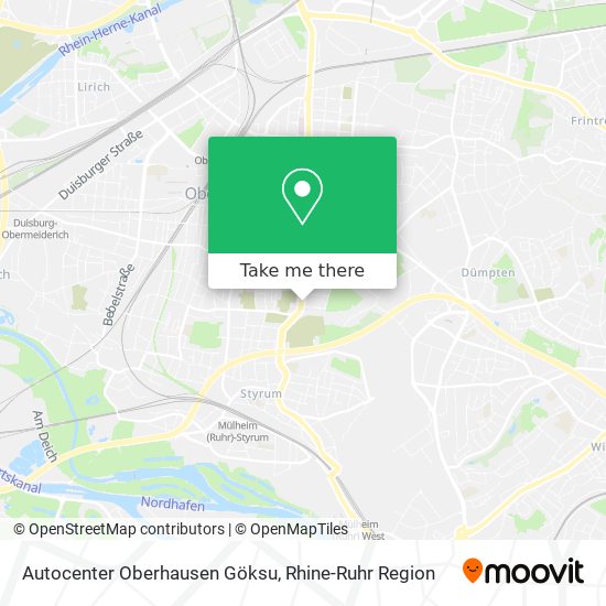 Autocenter Oberhausen Göksu map