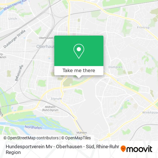 Hundesportverein Mv - Oberhausen - Süd map