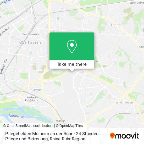 Pflegehelden Mülheim an der Ruhr - 24 Stunden Pflege und Betreuung map