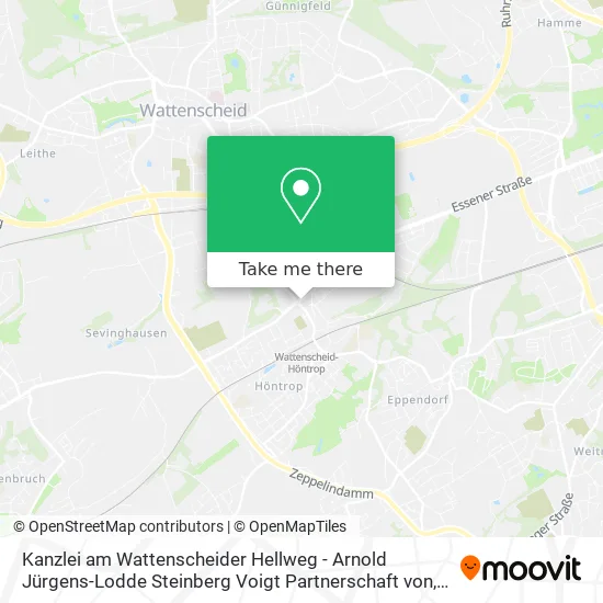 Kanzlei am Wattenscheider Hellweg - Arnold Jürgens-Lodde Steinberg Voigt Partnerschaft von map
