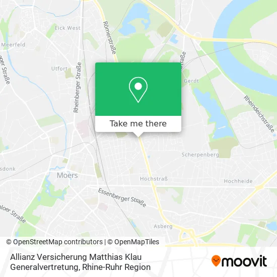 Карта Allianz Versicherung Matthias Klau Generalvertretung