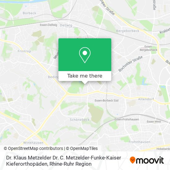 Dr. Klaus Metzelder Dr. C. Metzelder-Funke-Kaiser Kieferorthopäden map
