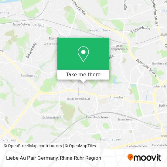 Карта Liebe Au Pair Germany