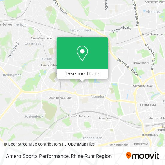 Amero Sports Performance map