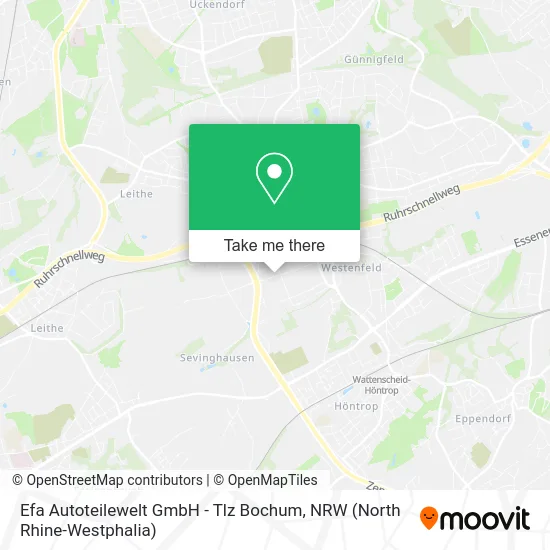 Карта Efa Autoteilewelt GmbH - Tlz Bochum