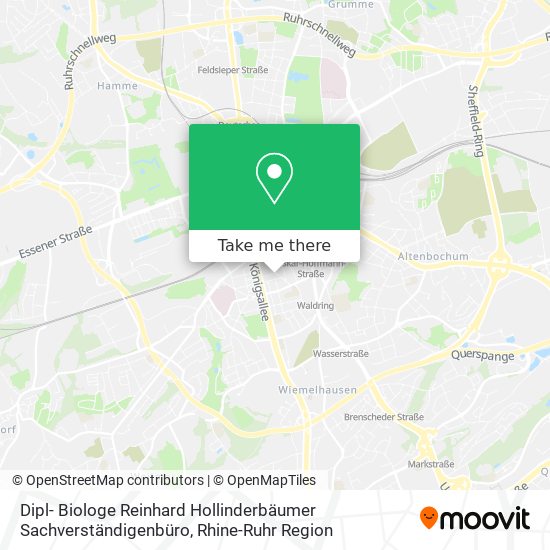 Dipl- Biologe Reinhard Hollinderbäumer Sachverständigenbüro map