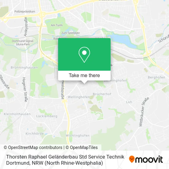 Карта Thorsten Raphael Geländerbau Std Service Technik Dortmund