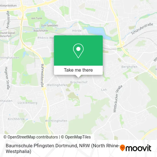 Карта Baumschule Pfingsten Dortmund