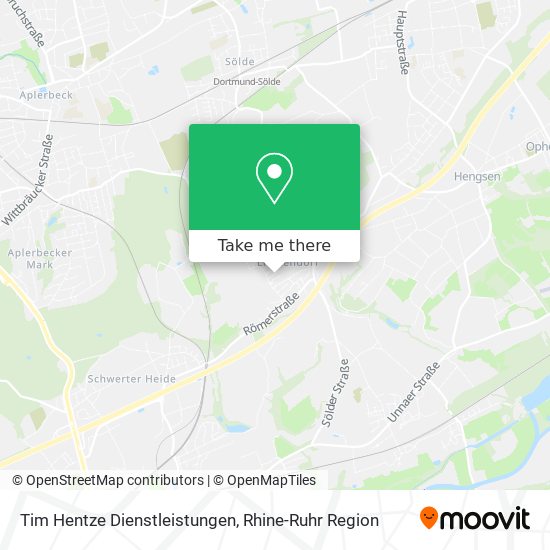 Tim Hentze Dienstleistungen map