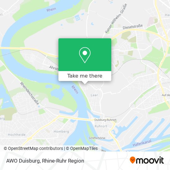 AWO Duisburg map