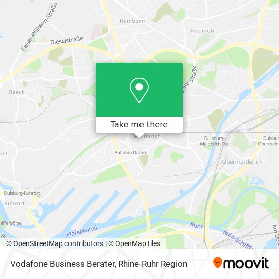 Vodafone Business Berater map