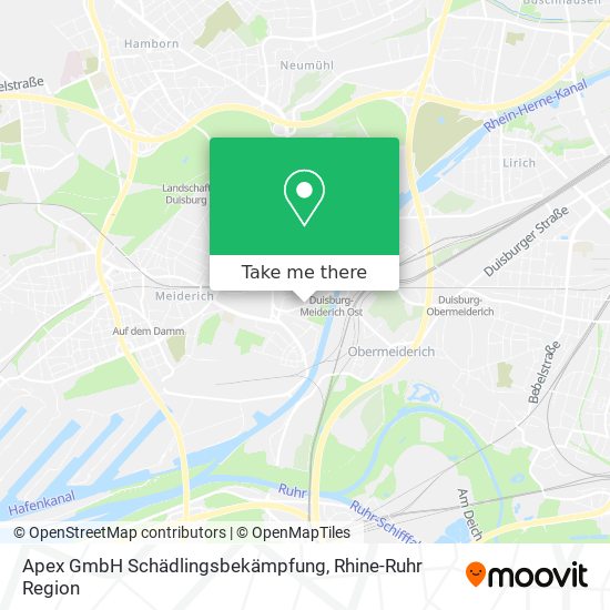 Apex GmbH Schädlingsbekämpfung map