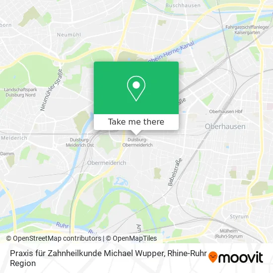 Карта Praxis für Zahnheilkunde Michael Wupper