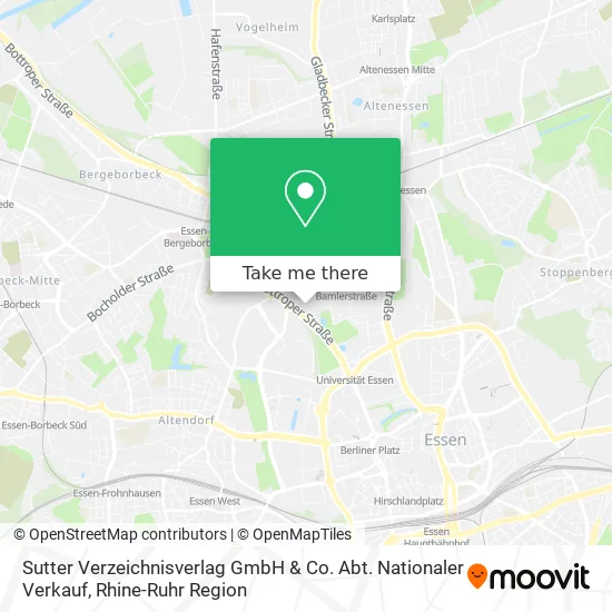Карта Sutter Verzeichnisverlag GmbH & Co. Abt. Nationaler Verkauf